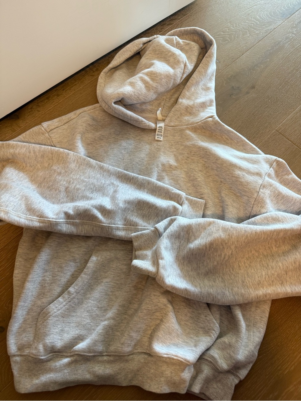 SkimsGrey Pullover Hoodie Sweatshirt